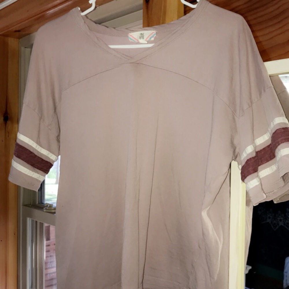 mauve pink tee